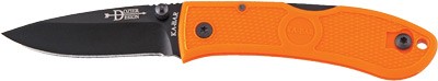 KA-BAR Dozier 3" Folding Hunter AUS 8A Stainless Blaze Orange Handle Knife