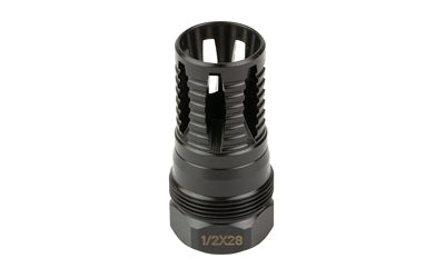 KAK Industry Plan B Compatible A7 Flash Hider, 1/2X28, .223-9MM, .375 Bore Diameter, Black