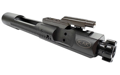 KAK Industry AR-15 Bolt Carrier Group, C158 Bolt, 8620 Steel, Chrome Phosphate, Black Finish