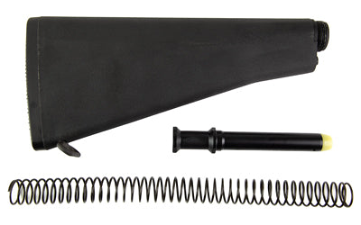 KAK Industry A2 Buttstock Assembly Kit AR-15 Includes Buffer Spring Extension Tube Matte Black AR15-KT-114
