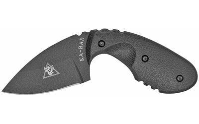 KA-BAR 1493 TDI Investigator Fixed Blade Knife, 2.71" AUS 8A Blade, Drop Point, Black Nylon/Fiberglass Handle, Includes Nylon Sheath