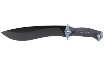 Kershaw Camp 10 Full-Tang Machete Knife, 10" Carbon Tool Steel Fixed Blade, Glass-Filled Nylon Sheath 1077