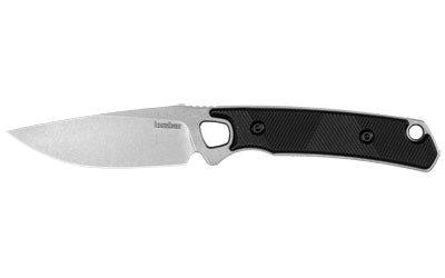 Kershaw Steppe Everyday Fixed Blade, 3.5" D2 Slicer Grind Blade, Textured Polypropylene Handle, Black Sheath 2048
