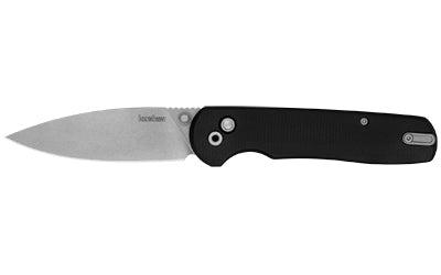 Kershaw Remnant Pocket Knife, 3.25" Stonewashed D2 Spear Point, 3D-Machined Micarta Handle, Button Lock 2054