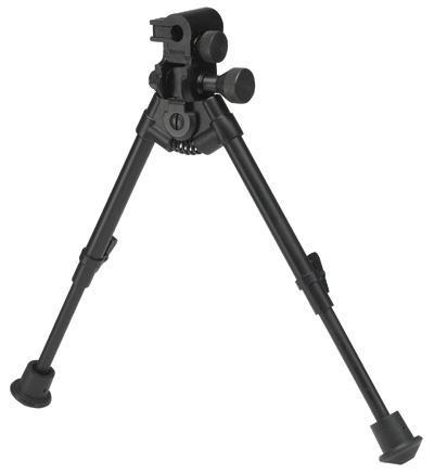 Versa-Pod Model 52 Bipod Black 9-12" with Rubber Feet and Cant Rotation