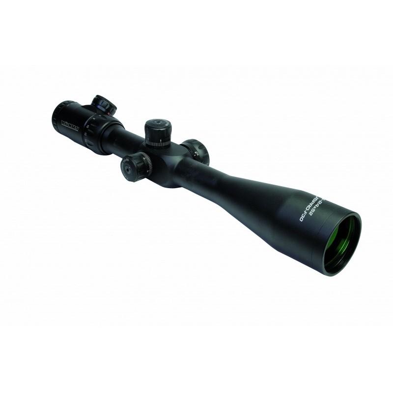 KonusPro F-30 6-24x52mm FFP Illuminated Modified Mil-Dot Rifle Scope Black