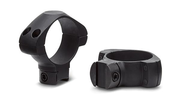 Konus Steel Riflescope Rings 2-Piece 30mm Low Profile for Airguns and .22 Rails Black