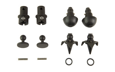KNS Precision Snapfoot Magpul Bipod Interchangeable Foot Kit, Matte Black, Includes Spikes and Posable Feet Snapfoot-Magpul Kit