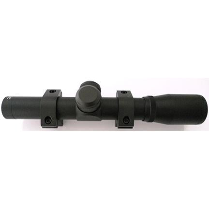 Keystone 2x 20mm Pistol Scope with 3/8 Dovetail Rings and 14.5in Eye Relief