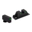 Ameriglo Optic Compatible Sight Set for Glock Gen 5 A-Cut Green with Black Front and Back
