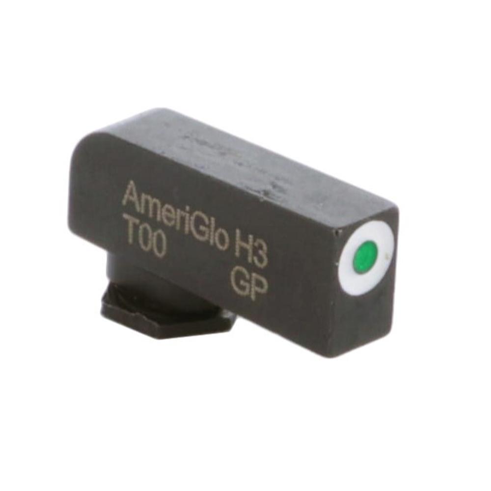 Ameriglo Green Tritium White Outline Glock Front Sight .200" Height .125" Width Case Hardened