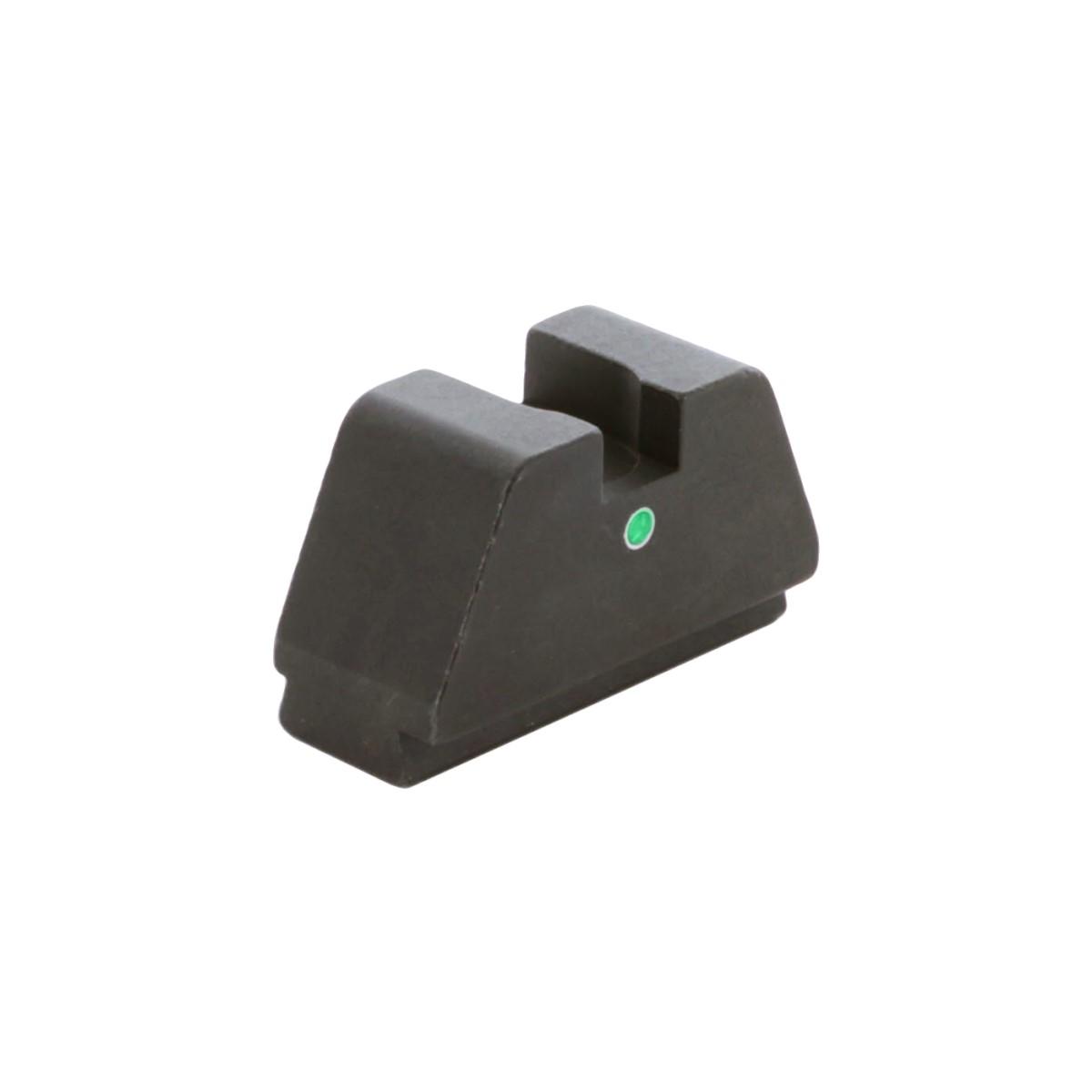 Ameriglo Green Tritium Single-Dot Rear Sight for Glock (Excl. 42/43/48) .451in H Square Notch