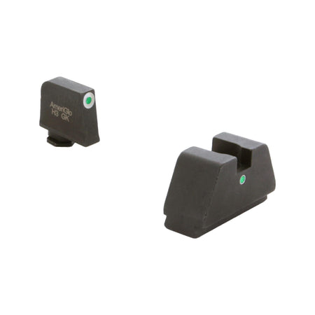 Ameriglo 3XL Optic-Compatible Tritium Glock Sight Set Green Front i-Dot Rear