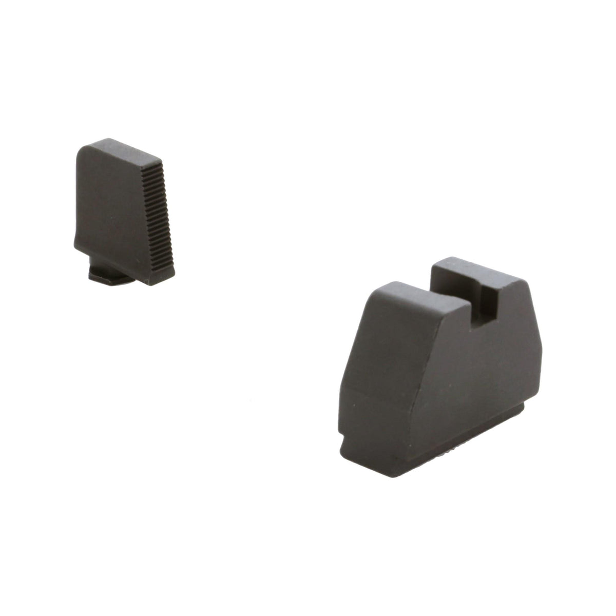 Ameriglo Tall 8XL Black Serrated Front .475 and Flat Black Rear .578 Sight for Glock Pistols