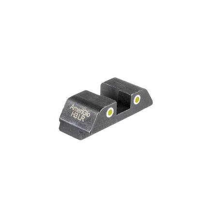 Ameriglo Yellow Tritium 2-Dot Rear Sight with White Outline .276" H for All Glock Models