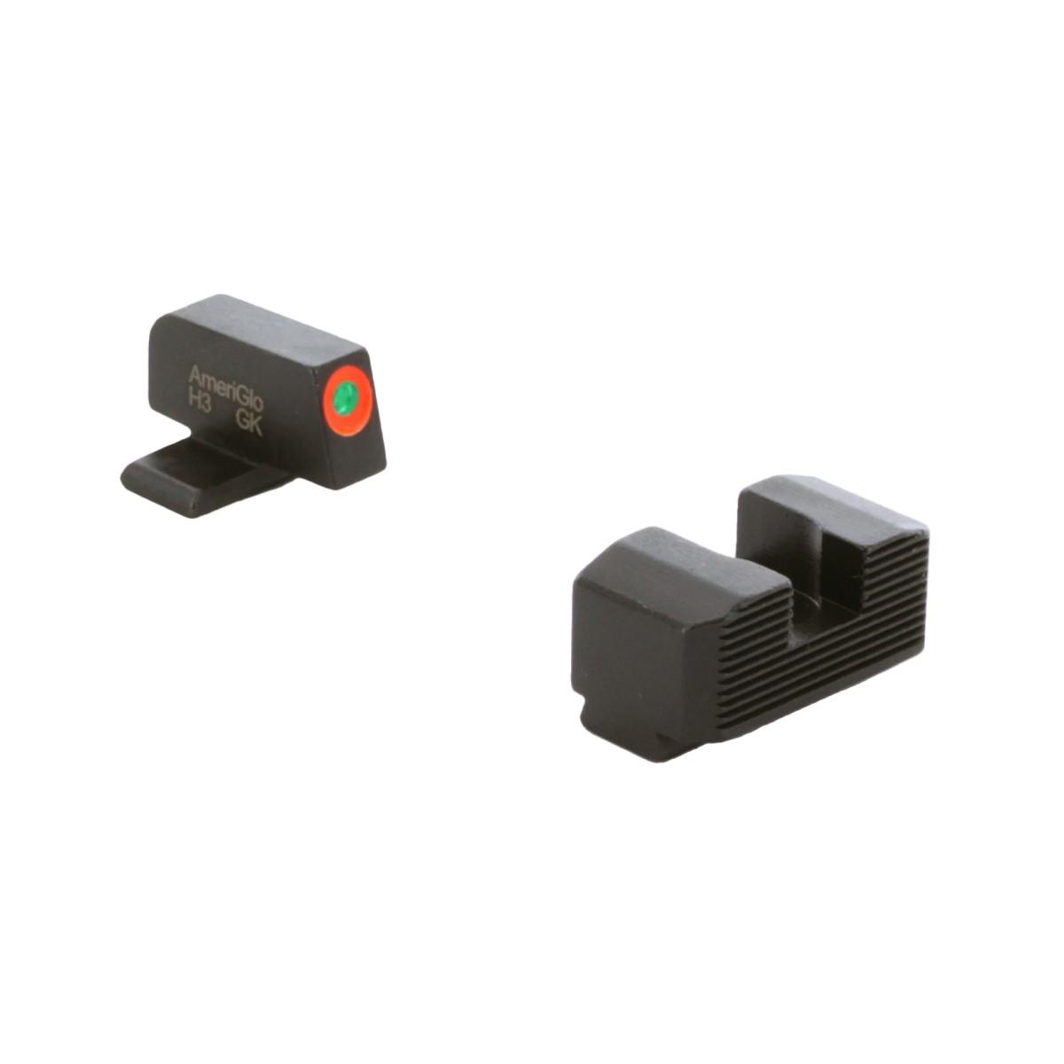 Ameriglo Springfield Hellcat OSP Protector Tritium Orange Front Black Rear Sight Combo