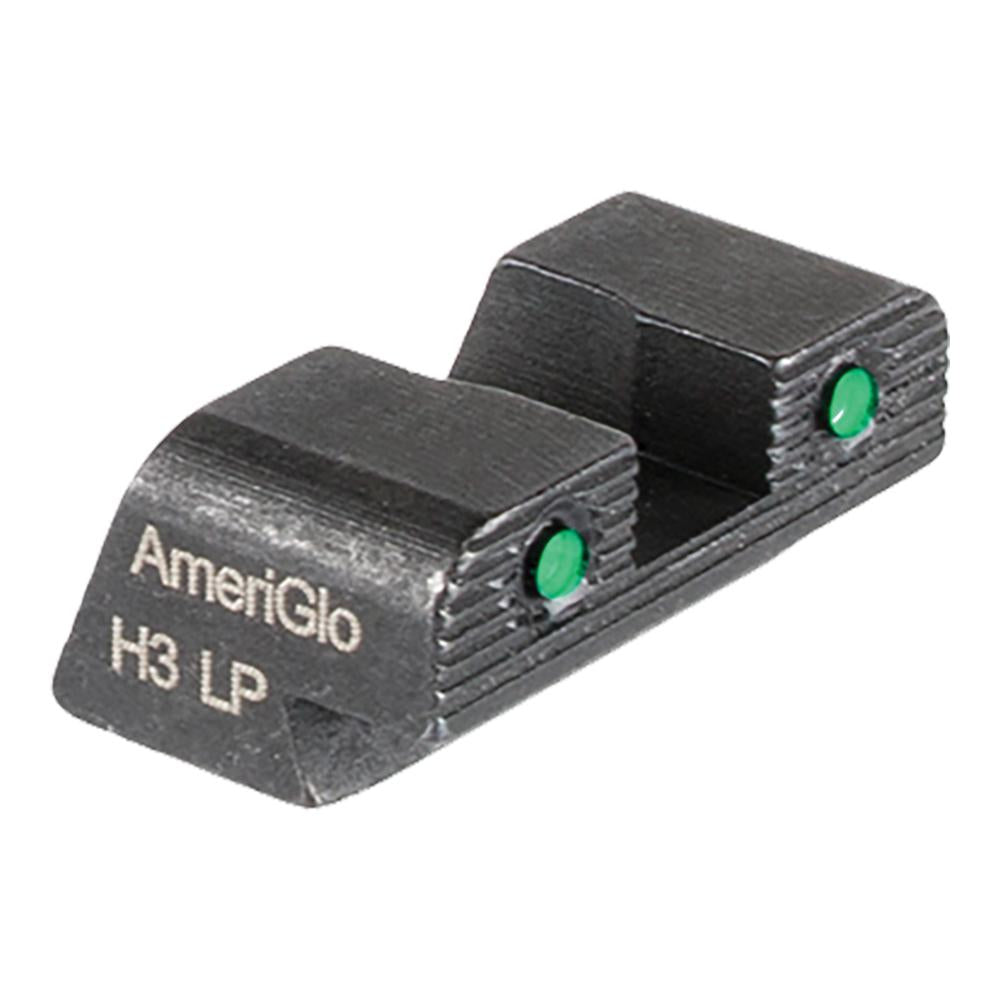 Ameriglo Tritium 2-Dot Rear Sight for Springfield Hellcat OSP Green Tritium Black Outlines .240 Sq Notch