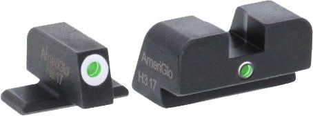 Tritium Single-Dot Rear Sight with White/Green Outline for SIG Sauer Pistols #8 Rear Height