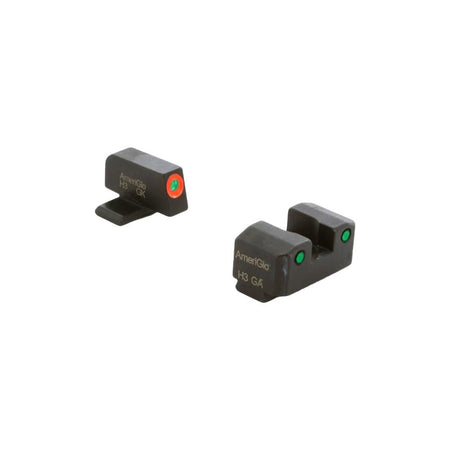 Ameriglo Trooper Tritium Three-Dot Sight Set SIG Sauer #8 Front Orange #8 Rear Green