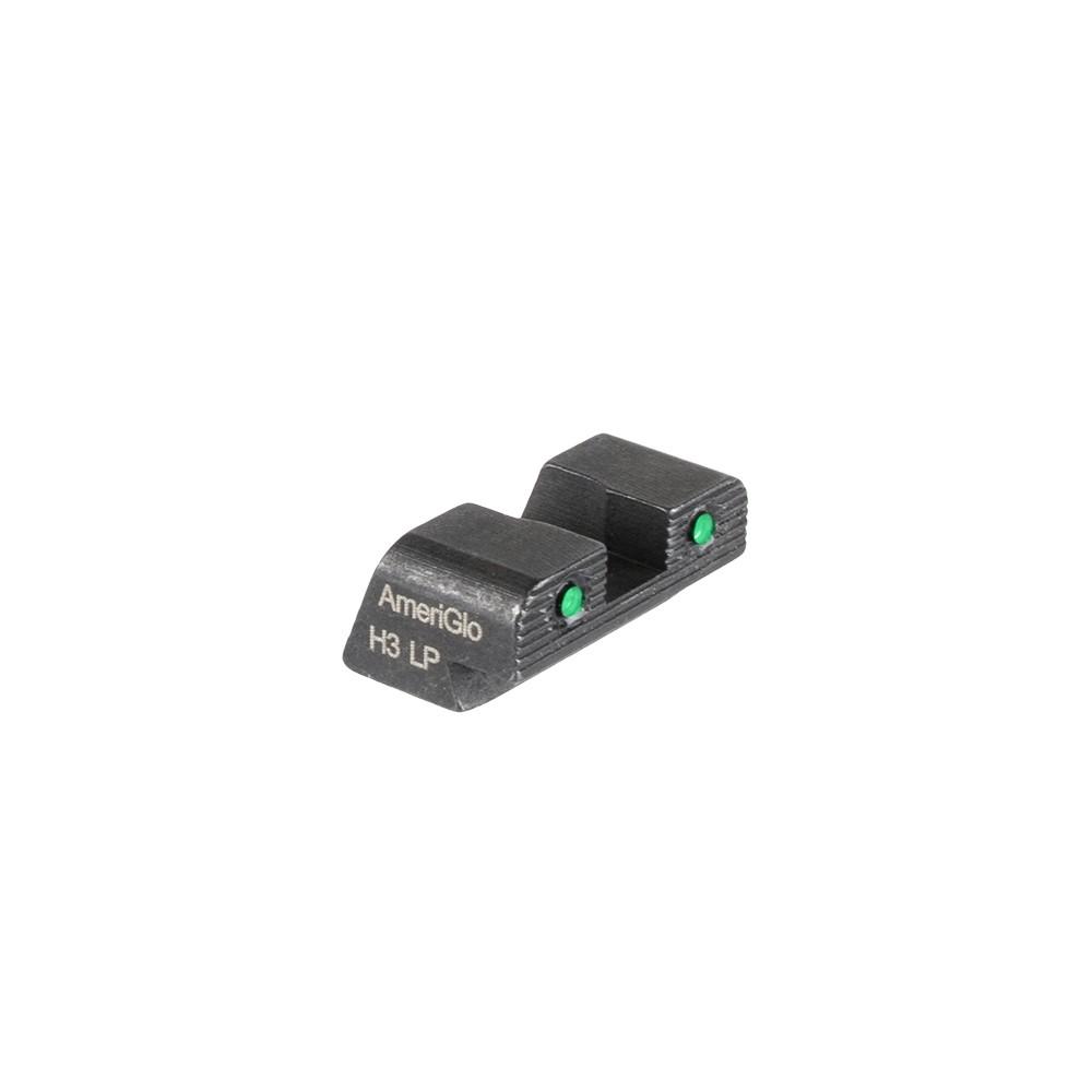 Ameriglo 2-Dot Tritium Rear Sight Black Outline #8 .250" H for Sig Sauer Springfield XD Hellcat Non-OSP