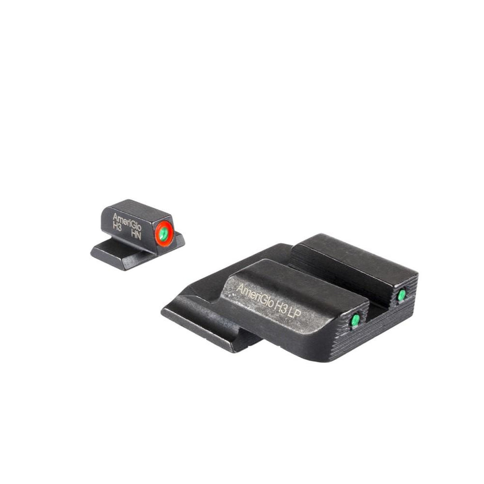 Ameriglo Trooper Tritium Set Green Rear & Green/Orange Front for S&W M&P Shield