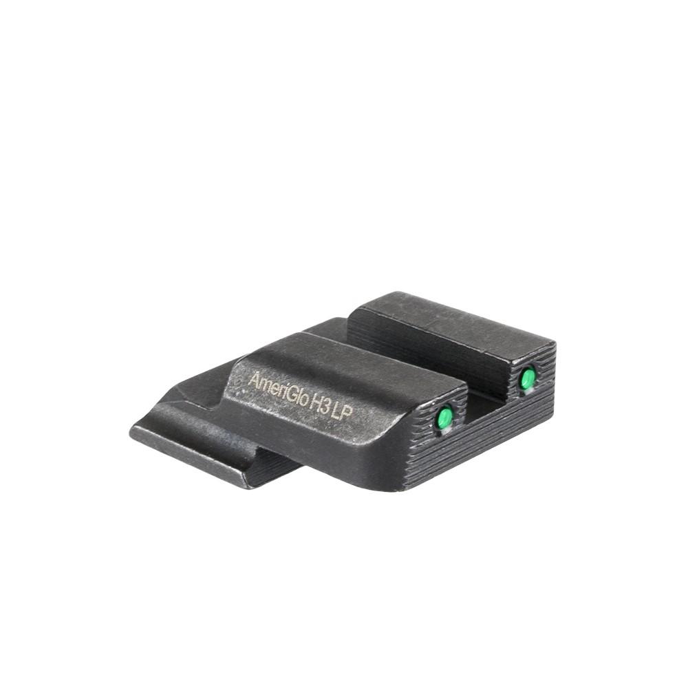 Ameriglo S&W M&P 2-Dot Tritium Rear Sight Green with Black Outlines Serrated