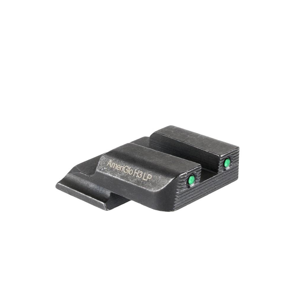 Ameriglo S&W M&P Shield 2-Dot Tritium Rear Sight Green with Black Outlines Serrated