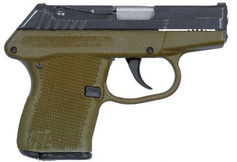 Kel-Tec P32BGRN P-32 32 ACP Caliber with 2.68" Barrel, 7+1 Capacity, Green Finish Aluminum Frame, Serrated Blued Steel Slide & Green Polymer Grip
