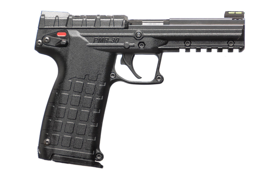 Kel-Tec PMR30BBLK PMR30 22 WMR 30+1 4.30" All Black Fluted Steel Barrel & Serrated Slide, Polymer Frame w/Picatinny Rail, Black Textured Polymer Grip