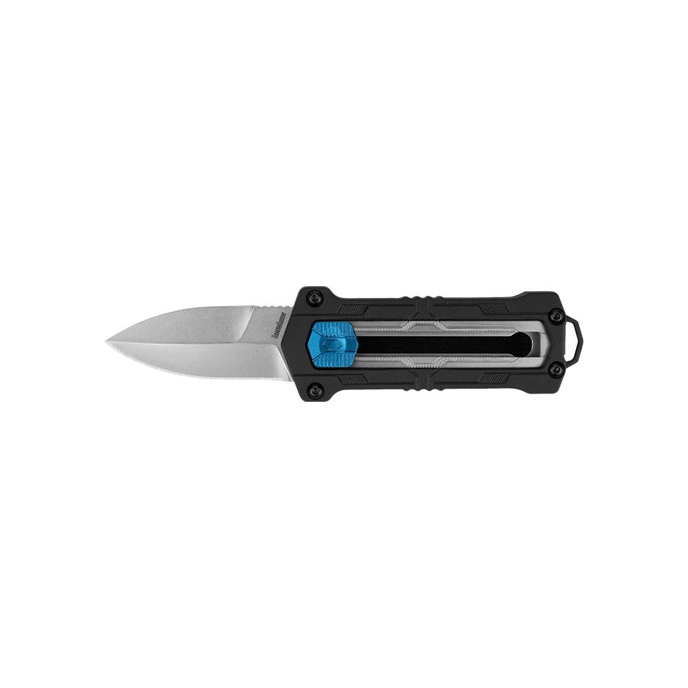 Kershaw Kapsule OTF Pocket Knife 1-9/10" Spear Point Single Edge Black