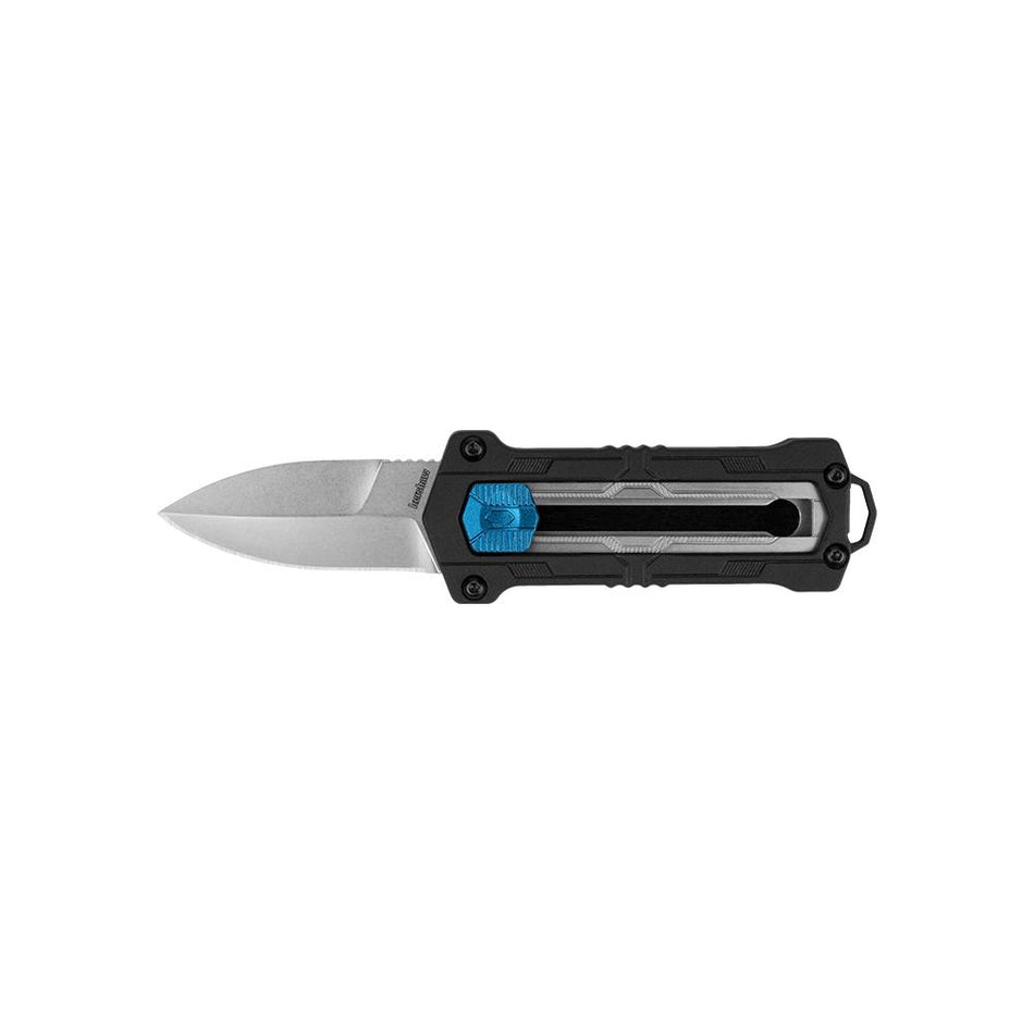 Kershaw Kapsule OTF Pocket Knife 1-9/10" Spear Point Single Edge Black
