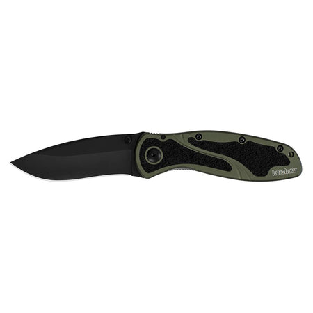 Kershaw Blur Assisted-Open Folding Knife Olive Drab with Drop Point