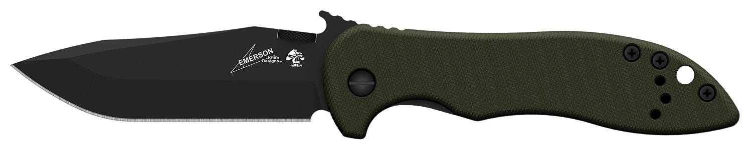 Emerson CQC-5K by Kershaw - Wave Shaped Feature Clip-Point Folding Knife
