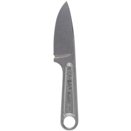 Ka-Bar Silver Forged Wrench Fixed Knife with 3" Drop Point Blade
