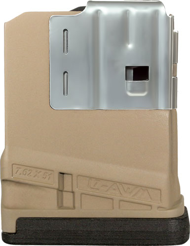 Lancer L7AWM 5-Round Opaque FDE SR-25 7.62x51 Rifle Magazine