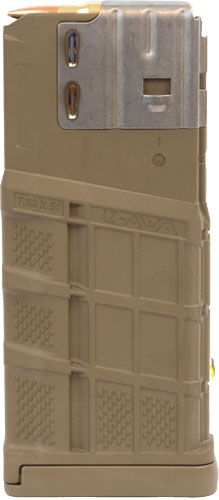 Lancer SR-25 L7AWM 7.62x51 25RD Opaque FDE Polymer Rifle Magazine