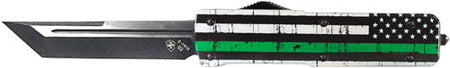 Templar Large OTF Back The Green 3.5" Tanto Aluminum Knife