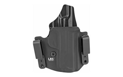 L.A.G. Tactical Defender Kydex Holster, S&W Shield 9EZ, OWB/IWB, Right Hand, Black 4060