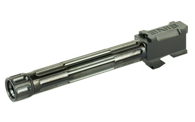 LanTac USA 9INE 9MM Fluted Threaded Barrel, Glock 17 Gen 3 & 4, Black, 1/2x28 RH 01-GB-G17-TH-BLK