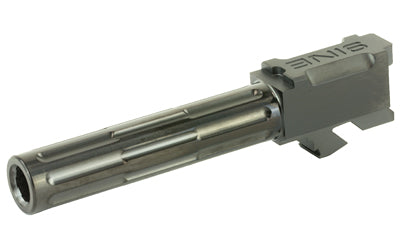 LanTac USA 9INE 9MM Fluted Barrel, Glock 19 Gen 3 & 4, Black, 1:10 Twist 01-GB-G19-NTH-BLK