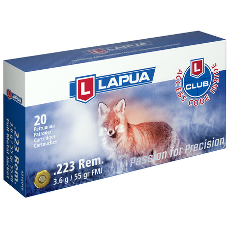 Lapua  Full Metal Jacket 55 Grain .223 Remington