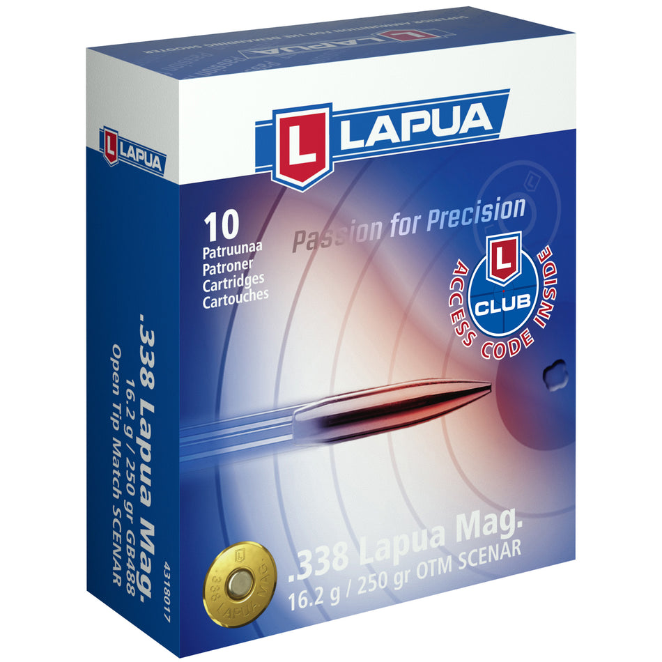 Lapua Scenar Open Tip Match 250 Grain .338 Lapua Magnum