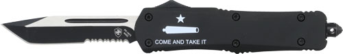 Templar Large OTF Come & Take It AR 3.5" Black Tanto Knife