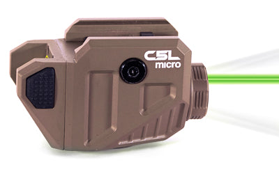 Viridian C5L Micro Compact Tactical Flashlight with Green Laser, Universal Firearm Rail Compatible, FDE 930-0056