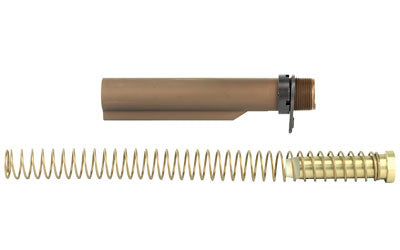 LBE Unlimited AR-15 Milspec Buffer Tube Kit Brown Finish with Carbine Spring Buffer and Hardware MILBUFKT-WB