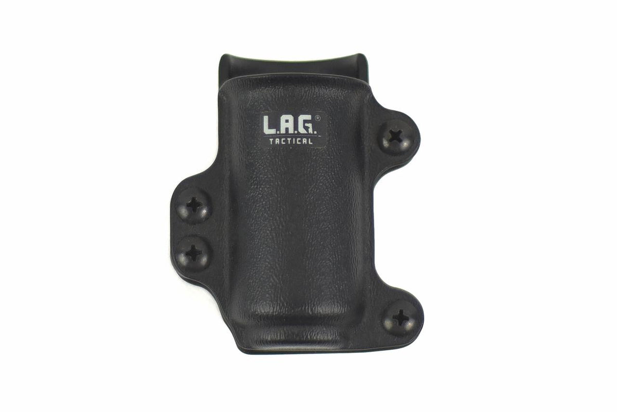 LAG Tactical MCS Flashlight Pouch 1.3" with 1.5" Belt Clip Black