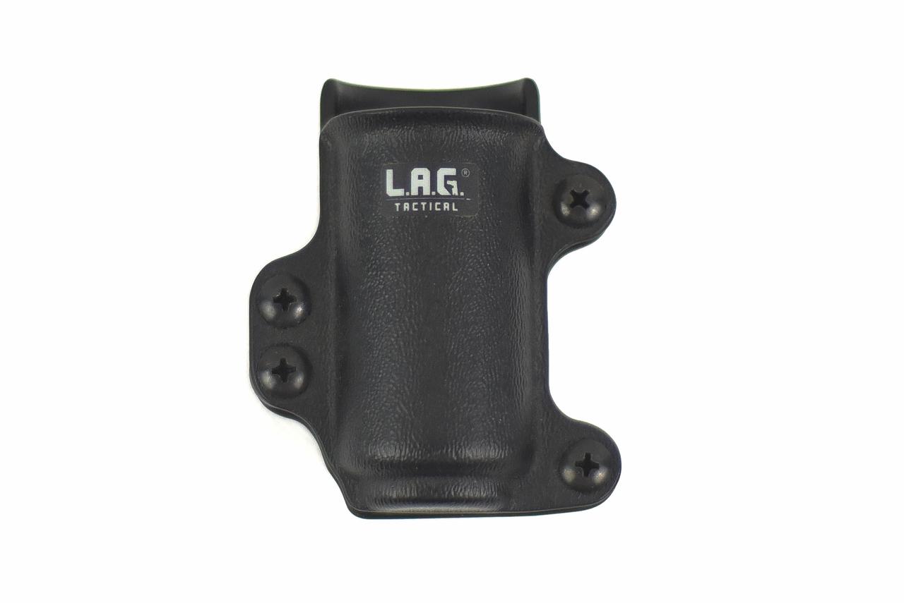 LAG Tactical MCS Flashlight Pouch 1.3" with 1.5" Belt Clip Black