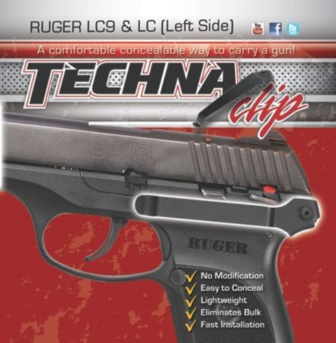 Techna Clip Left-Side IWB Carry Clip Ruger LC9 LC380