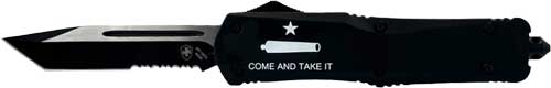 Templar Large OTF Come And Take It 3.5" Black Tanto Serrated Knife