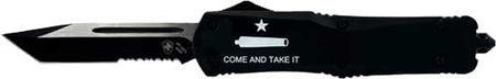 Templar Large OTF Come And Take It 3.5" Black Tanto Serrated Knife